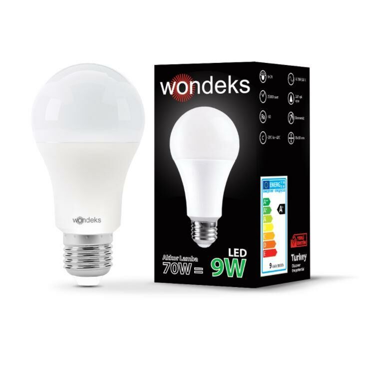 LED AMPUL E27 220V 9W BEYAZ  + 2W YEŞİL  ÇİFT RENK  WONDEKS
