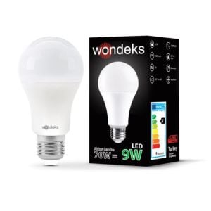 LED AMPUL E27 220V 9W BEYAZ  + 2W YEŞİL  ÇİFT RENK  WONDEKS