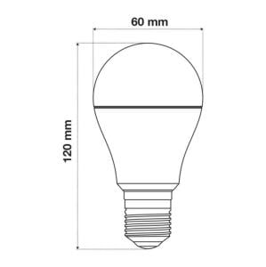LED AMPUL E27 220V 9W BEYAZ  + 2W YEŞİL  ÇİFT RENK  WONDEKS