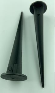 HH-245 BOŞ BAHÇE  ARMATÜR İÇİN SAPLAMA KAZIK  GRİ/SİYAH HTF