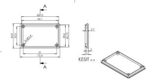 AK-HH-014 Gri 45x72,5x23  El Tipi Kutu