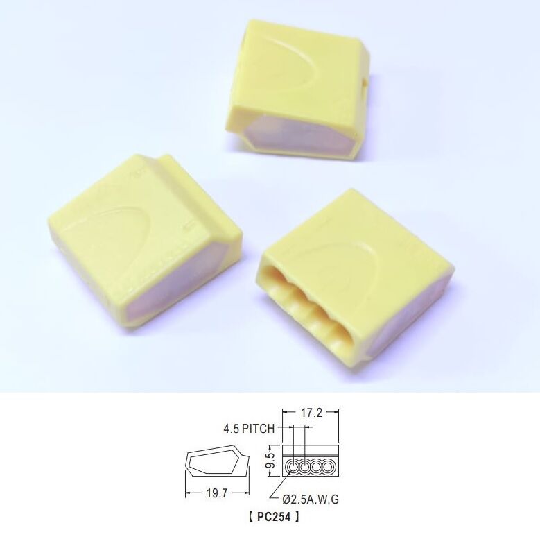 Geçmeli Buat Klemensi 4 Lü Sarı Pc-254 1-2,5mm ( 1 adet fiyatıdır )