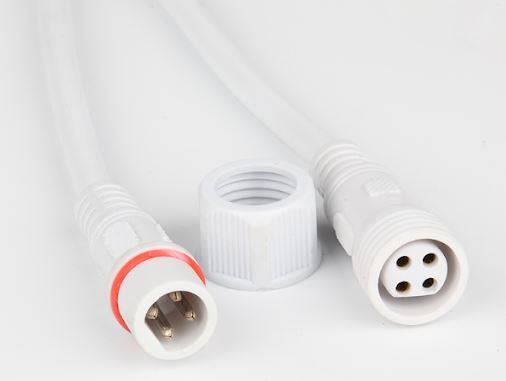 4lü IP67 4x0,50mm Soketli Kablo Dişi Erkek Takımı