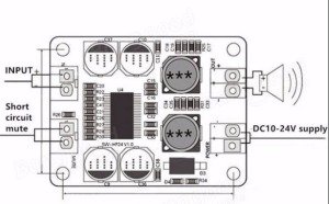 ARDUİNO TPA3118 PBTL Mono Dijital Amplifikatör Kartı 1X60W  AB-AA273