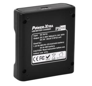 USB PİL ŞARJ CİHAZI  PX200 AA+AAAX4 9VX2 PİL POWER XTRA