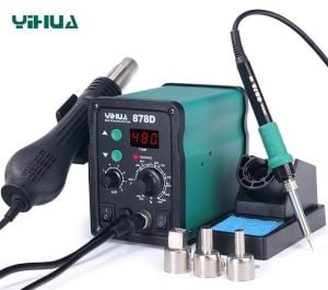 Yihua 878D Sıcak Hava Üflemeli Dijital Havya İstasyonu 740W
