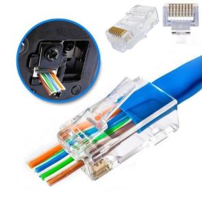 Ez Rj45 Cat5 Yeni Nesil Plastik Konnektör 8p8c