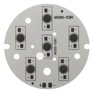 LED PCB Yuvarlak 6 led MONO  75mm  A.000-113