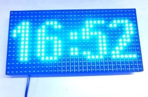 16X32cm Mavi Dijital Saat / Derece / Tarih / Gün / Sıcaklık
 220v