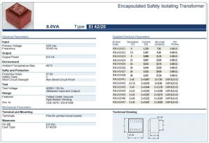 Trafo El-Kom  8VA 0-6V Mavi RN142421