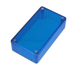 HAMMOND 1591BTBU 1591TRANSP POLYCARBONATE BLUE