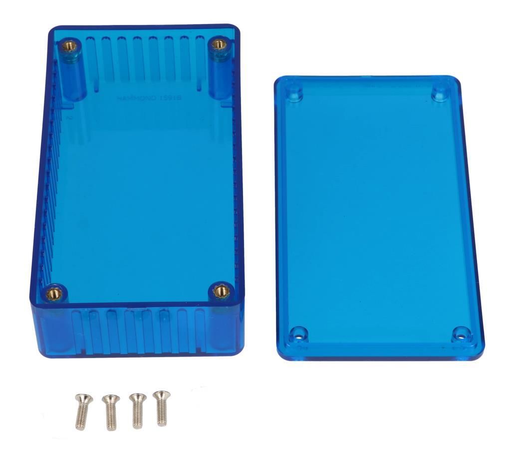 HAMMOND 1591BTBU 1591TRANSP POLYCARBONATE BLUE