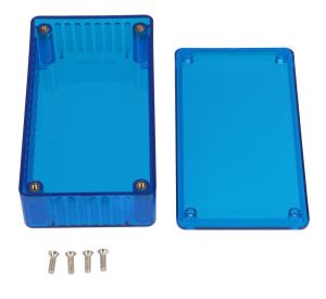 HAMMOND 1591BTBU 1591TRANSP POLYCARBONATE BLUE