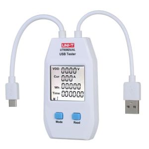 UNI-T  UT 658DUAL Usb ve Type C Test Dedektörü 4/24 Vdc