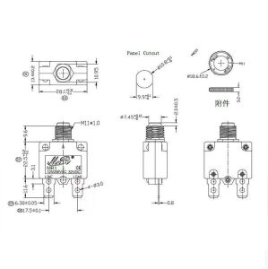 Resetli Termik Sigorta 18 Amper 125/250v Ac 32v Dc IC-271S (MR-1)