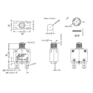 Resetli Termik Sigorta 18 Amper 125/250v Ac 32v Dc IC-271S (MR-1)