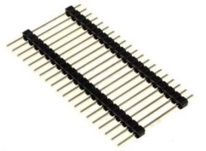 Pin Header Erkek 40 lı 180° 1 Sıra Konnektör  207-1x40s-32 (( Bacak Boyu 32mm ))