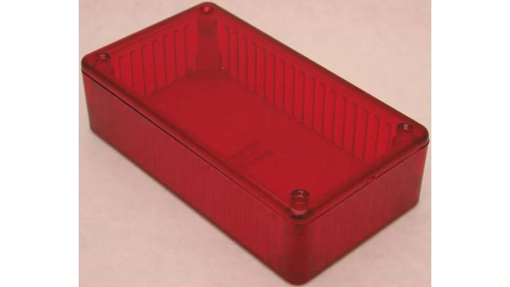 HAMMOND 1591ETRD 1591 TRANSP. POLYCARBINATE RED