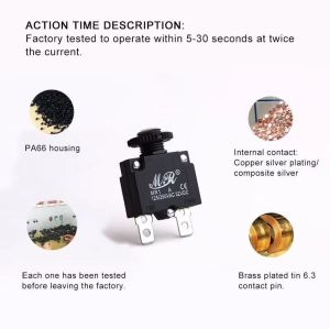 Resetli Termik Sigorta 9 Amper 125/250v Ac 32v Dc IC-271S (MR-1)