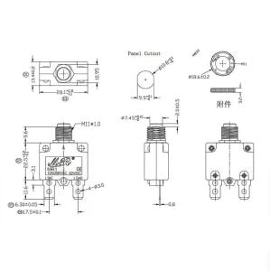 Resetli Termik Sigorta 13 Amper 125/250v Ac 32v Dc IC-271S (MR-1)
