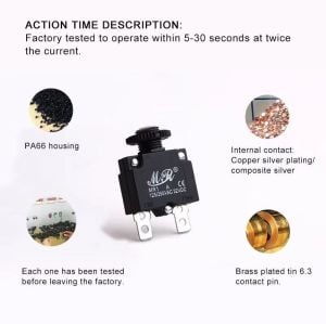 Resetli Termik Sigorta 13 Amper 125/250v Ac 32v Dc IC-271S (MR-1)
