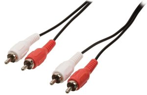 Valueline VLAB24200B100 TV 2 RCA / 2 RCA 10 Metre Kablo Made in Netherland