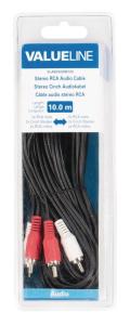 Valueline VLAB24200B100 TV 2 RCA / 2 RCA 10 Metre Kablo Made in Netherland