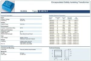 Trafo El-Kom 10VA 0-6V mavi RN148121