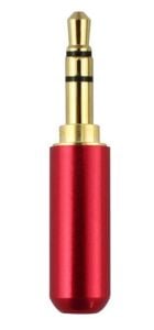 STEREO 3,5mm ERKEK METAL   JAK SARI-KIRMIZI  KULAKLIK TİPİ