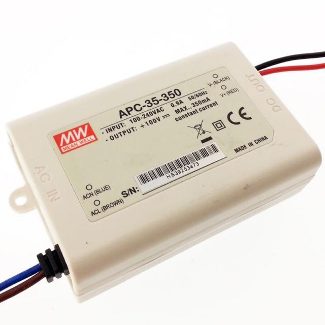 Meanwell Apc-35-350  28 ~ 100v 350 Ma Sabit Akım Led Driver İp42