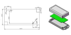 AK-DM-008 Gri 35x85x15,3  Duvar Tipi Kutu