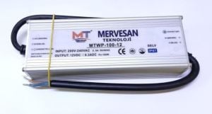 MERVESAN MSWP-100-12  12V 8,5 AMP 100W SWITCHING ADAPTÖR IP67