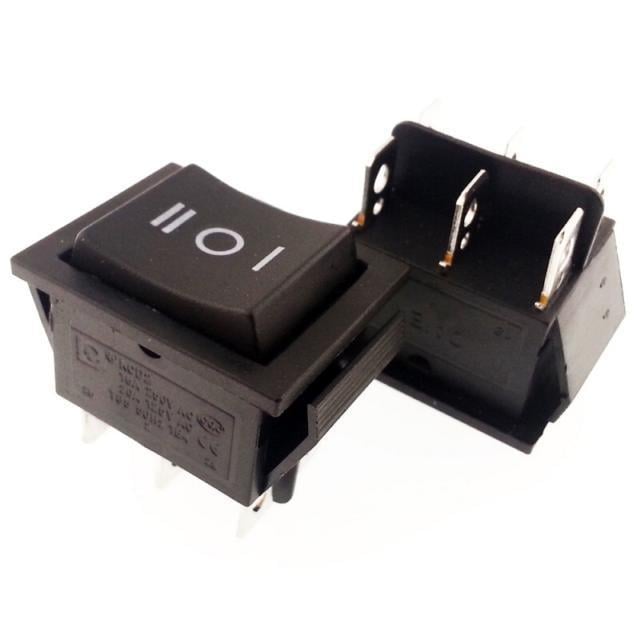 ANAHTAR BÜYÜK ON ~ OFF ~ ON  SİYAH  IŞIKSIZ  6 PİN  IC-108