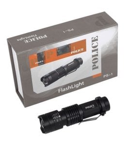 Police Ps-1 Cree Power Led Zoomlu El Feneri Şarjlı ( 1x18650 Şarjlı Pil İçinde Vardır )