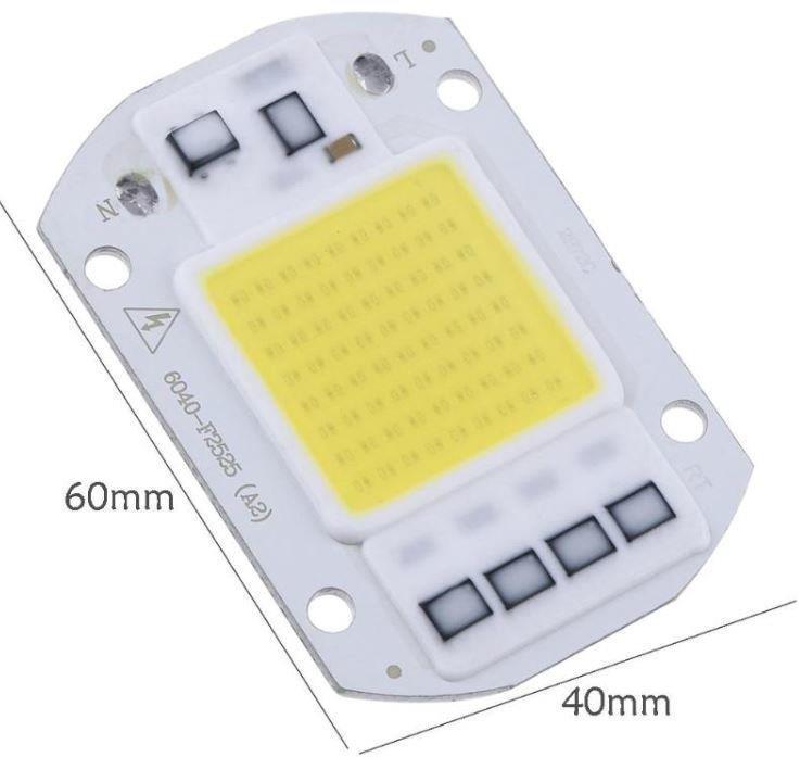 LED POWER COB 50W GÜNIŞIĞI 3000K  220V AC  50W  60X40MM