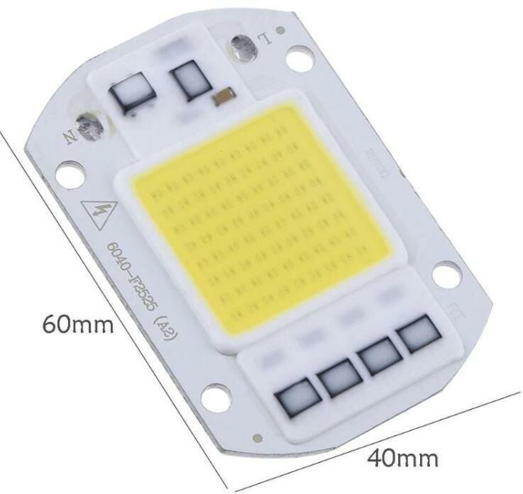 LED POWER COB 50W GÜNIŞIĞI 3000K  220V AC  50W  60X40MM