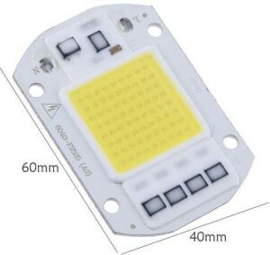 LED POWER COB 50W GÜNIŞIĞI 3000K  220V AC  50W  60X40MM
