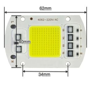 LED POWER COB 50W BİTKİ YETİŞTİRME  220V AC FSTM