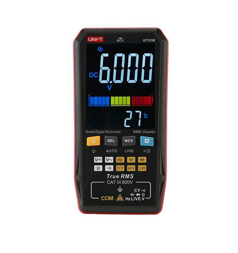 Unı-t UT121B True Rms Cep Tip Akıllı Dijital Multimetre Ncv/Live 750v Ac 1000v Dc