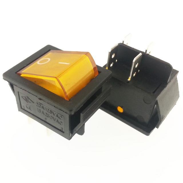 ANAHTAR BÜYÜK ON ~ OFF  4 PİN  SARI IŞIKLI