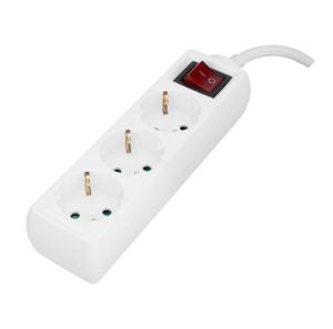 Philips 3'lü Çocuk Korumalı Uzatma Priz 2 Metre 3x1,5mm Beyaz Anahtarlı SPS1030A/51
