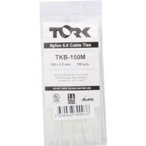 Kablo Bağı 150x2,5 mm Beyaz (100 Adet)