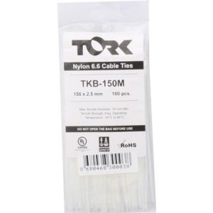Kablo Bağı 150x2,5 mm Beyaz (100 Adet)