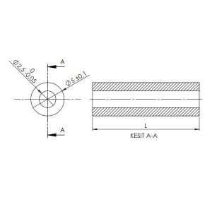 YP-613 13mm Plastik Yükseltme Parçası Distans (M2,5 Vidaya Uygun)(1Adet)