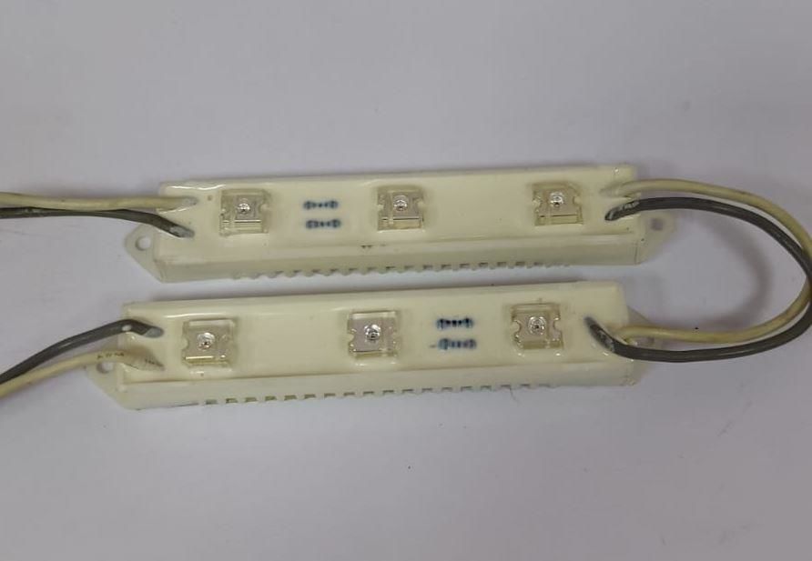 LED-Modül 5mm Flux Led'li 3'lü KIRMIZI Su geçirmez