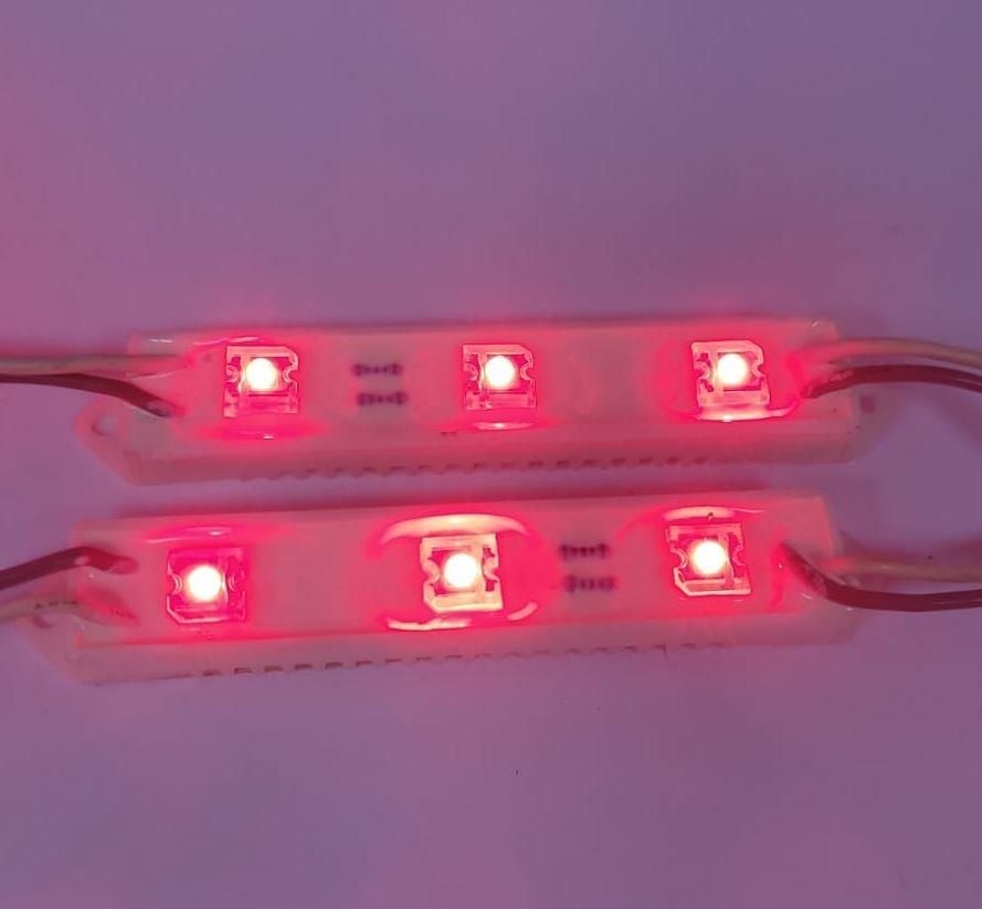 LED-Modül 5mm Flux Led'li 3'lü KIRMIZI Su geçirmez