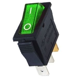 ANAHTAR  DAR ON ~ OFF  YEŞİL IŞIKLI 3 PİN  IC-113