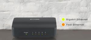 Zyxel GS105S v2 5-Port 10/100/1000Mbps Tak-Kullan Port-Önceliklendirme Destekli Gigabit Switch