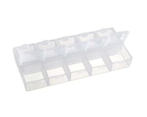 Organizer Malzeme Kutusu 10 Bölmeli Şeffaf PBB040-17 (#22) Setbox 130x55x20mm