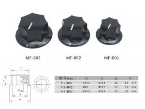 Pot Düğmesi MF-B03 Çap: 33,5mm